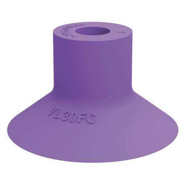 Suction Cup, Purple, 30mm Dia., 18mm H, PK5