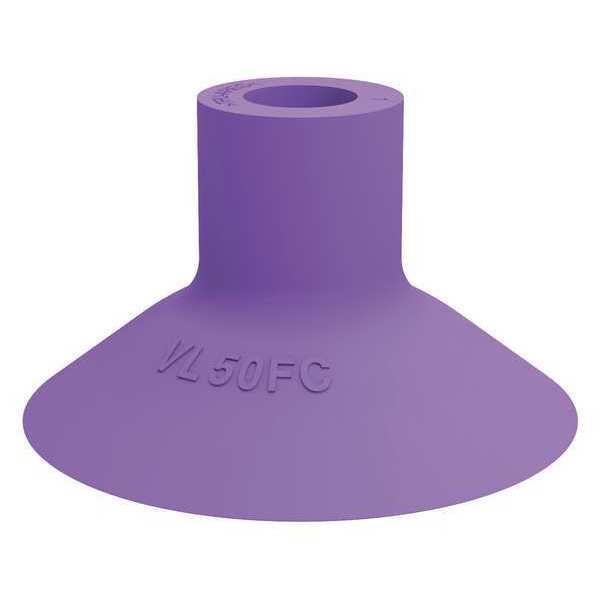 Suction Cup, Purple, 50mm Dia., 29mm H, PK5