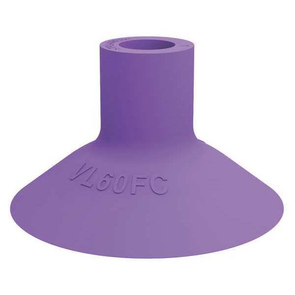 Suction Cup, Purple, 60mm Dia., 36mm H, PK5