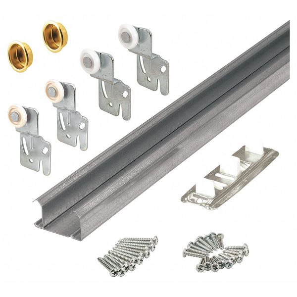 Bi-Pass Closet Track Kit, 48 in.L