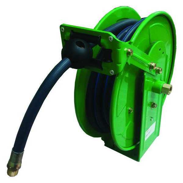 Spring Return Hose Reel, 3/8 in Hose Dia., 25 ft Length, 300 psi