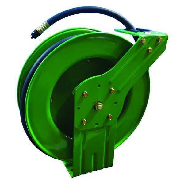 Spring Return Hose Reel, 3/4 in Hose Dia., 25 ft Length, 250 psi
