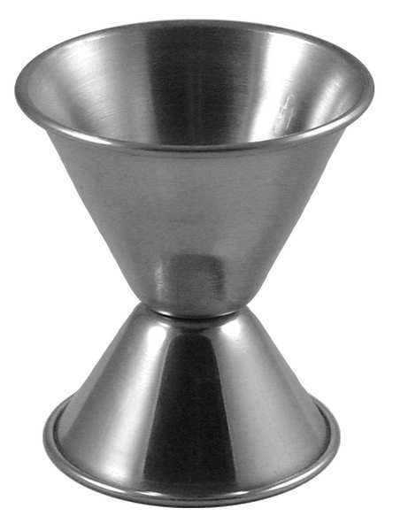Jigger, .75 and 1.25 oz. Stainless Steel PK12