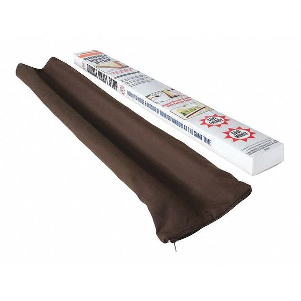 Double Draft Stop, Fabric, Brown