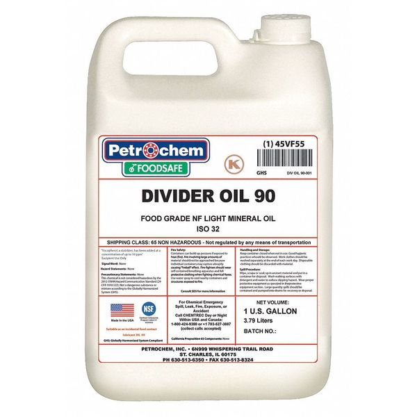 Food Grade Divider Oil 90, 1 Gal.
