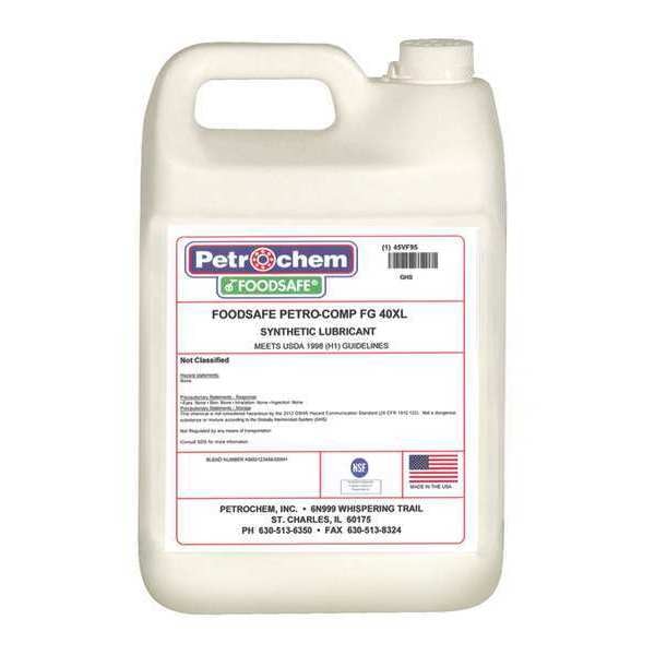 Compressor Oil, 1gal, Jug, Polyalphaolefin