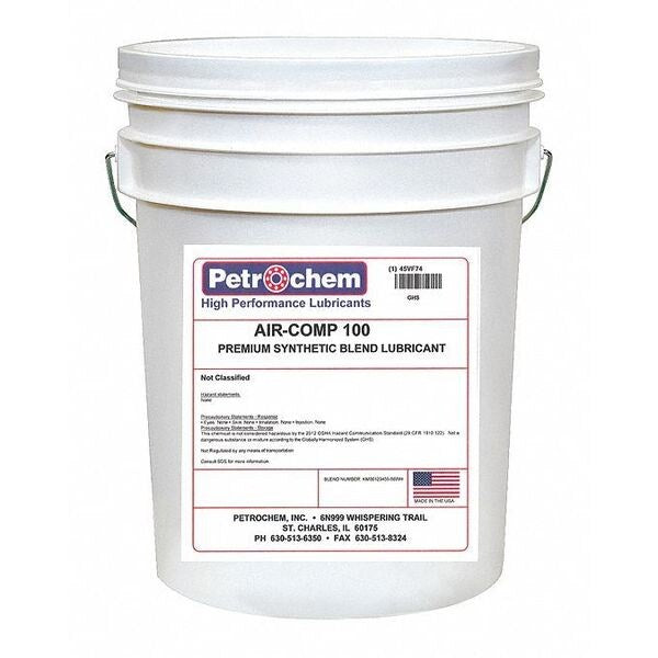 Compressor Oil, 5 gal., Pail, Synthetic Oil