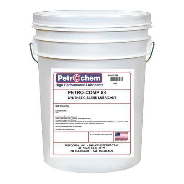 Compressor Oil, 5 gal., Pail, Mineral Oil