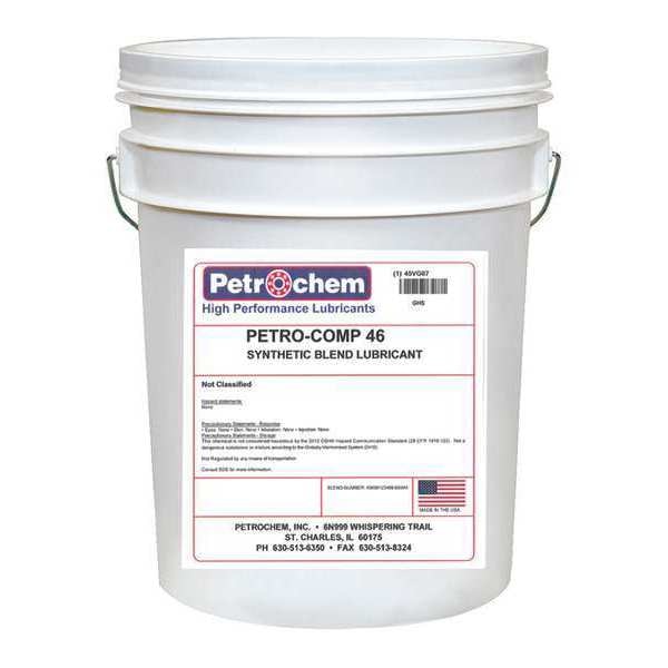 Compressor Oil, 5 gal., Pail, Mineral Oil