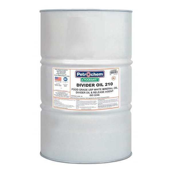 55 gal Divider Oil Drum 32/46 ISO Viscosity, 20 SAE, Clear