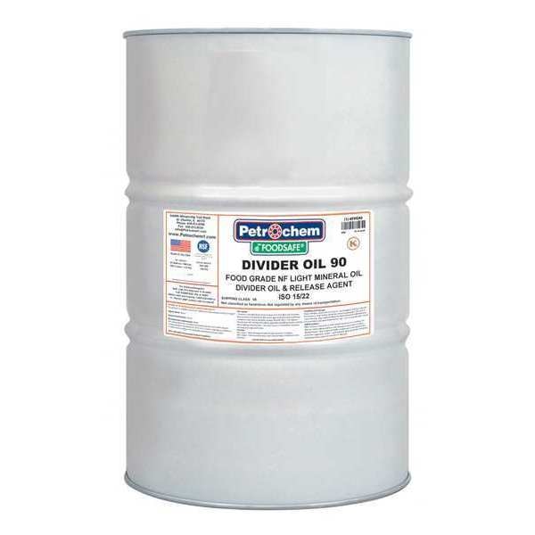 55 gal Divider Oil Drum 15/22 ISO Viscosity, 5W SAE, Clear