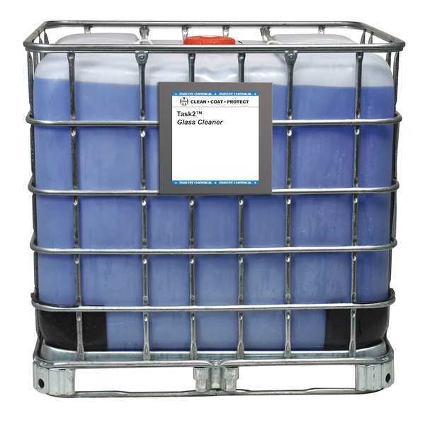 Liquid Glass Cleaner, 270 gal., Light Blue, Mild Ammonia
