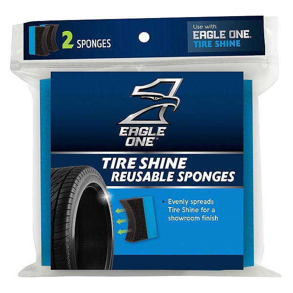 Tire Swipe, Black/Yellow, Foam Pad, PK2