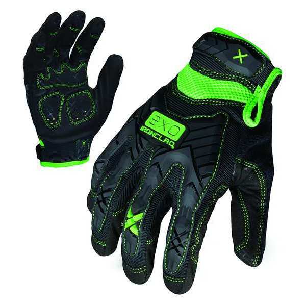 2XL Black TPR Closure Cuff Impact Utility Glove