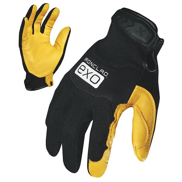 Mechanics Gloves, XL, Black, Single Layer, Spandex, Neoprene