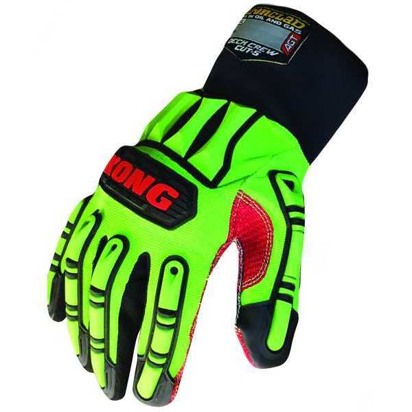 XL Green Neoprene Slip-On Cuff Impact Gloves