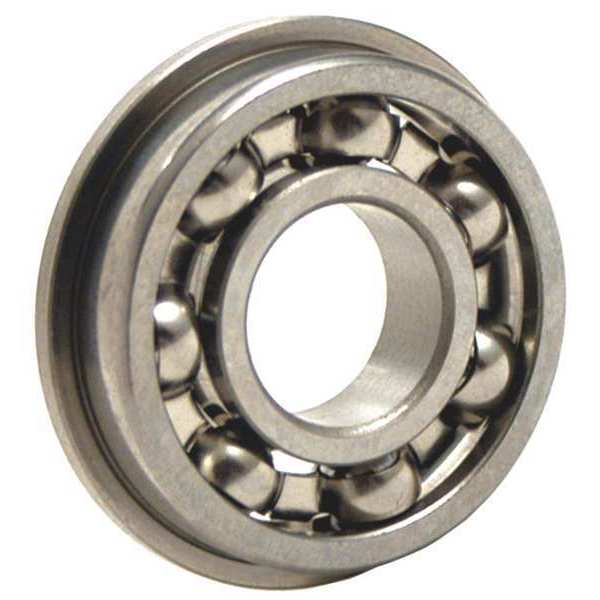 Ball Bearing, 0.1875in Dia, 33 lb, Flanged