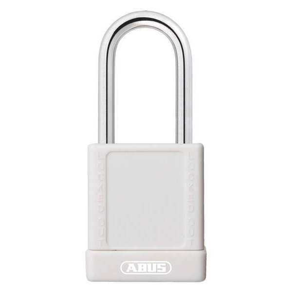Lockout Padlock, KD, White, 1-3/4