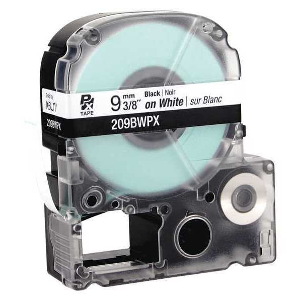 Cartridge Label, 3/8 in. W, Blk on White