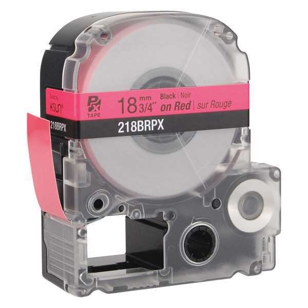 Cartridge Label, 3/4 in. W, Blk on Red