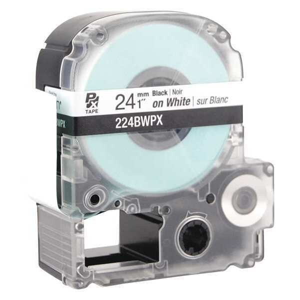 Cartridge Label, 1 in. W, Blk on White