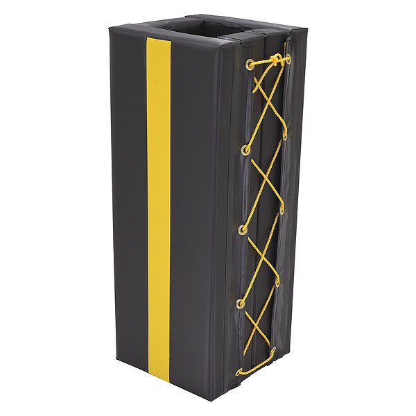 Column Protector, Blck, 36inH, 15inW, Square