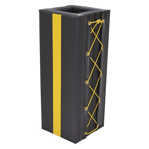 Column Protector, Blck, 36inH, 13inW, Square