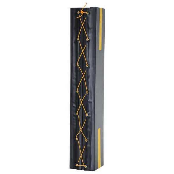 Column Protector, Blck, 72inH, 10inW, I-Beam