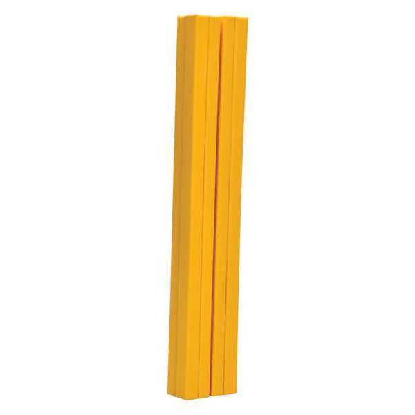 Column Protector, Yllw, 72inH, 18inW, I-Beam