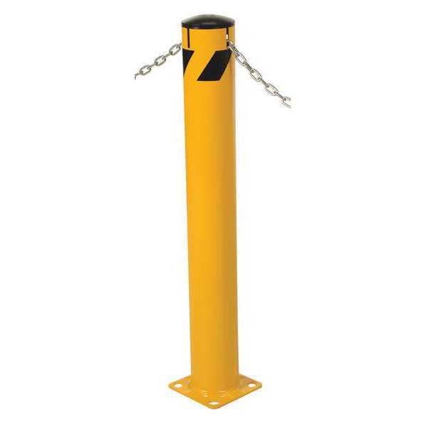 Bollard, 8 in. L, 24-3/16 in. H, 31 lb.