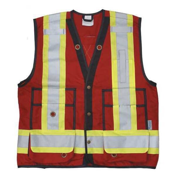 Surveyor Vest, Red, S, 28-1/2