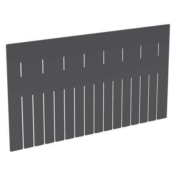 Industrial Grade Polymer Divider, Black, 20 1/2 in L, 11 5/16 in H