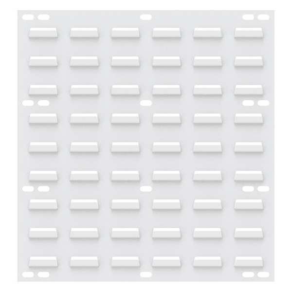 Steel Louvered Panel, 18 in W x 5/16 in D x 20 in H, White