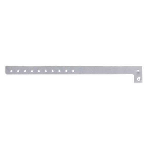 ID Wristband, L-Shaped, Silver, PK500