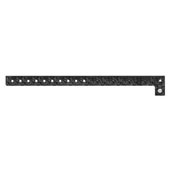 ID Wristband, Holographic, Black, PK500
