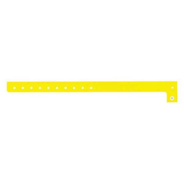 ID Wristband, Yellow, 5/8 in. W, PK500