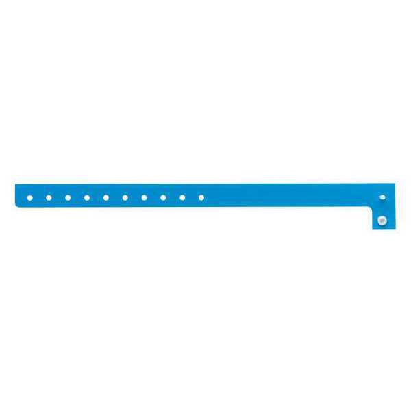 ID Wristband, Light Blue, 5/8 in. W, PK500
