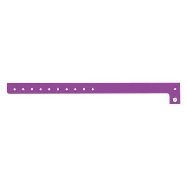 ID Wristband, Purple, 5/8 in. W, PK500