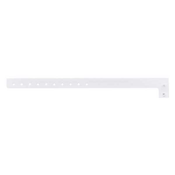ID Wristband, L-Shaped, White, 5/8inW, PK500