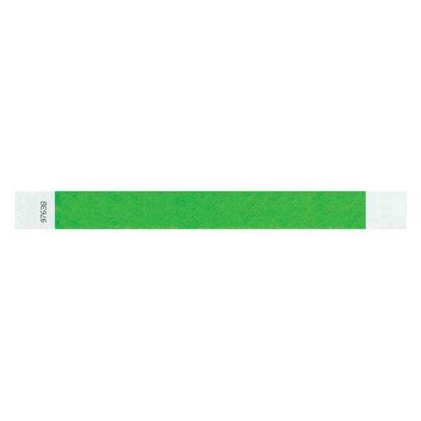 ID Wristband, Adhesive, Light Green, PK500