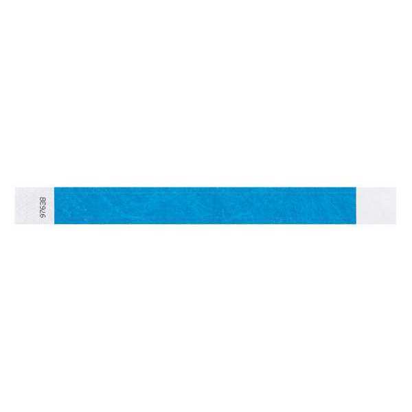 ID Wristband, Adhesive, Blue, 1 in. W, PK500