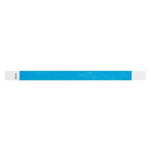 ID Wristband, Adhesive, Light Blue, PK500