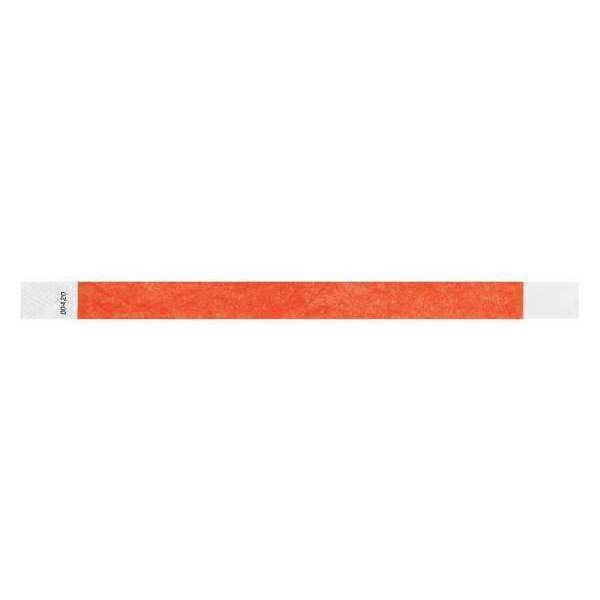 ID Wristband, Adhesive, Red, PK500