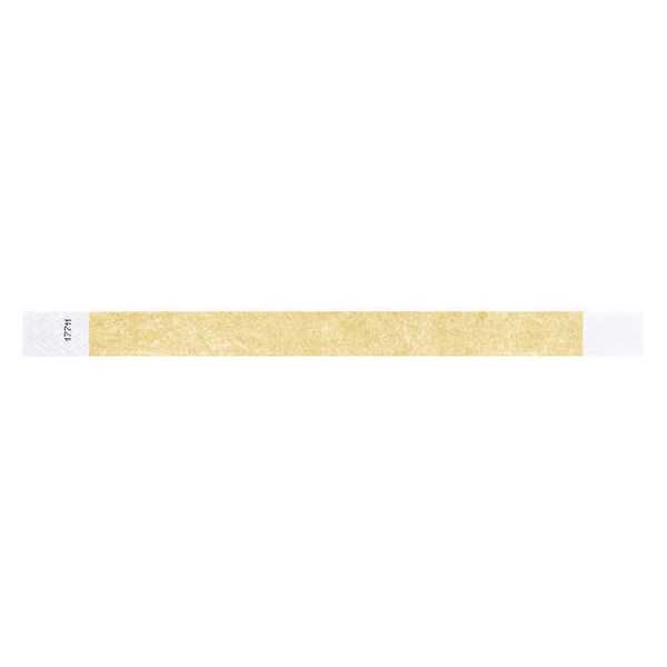 ID Wristband, Adhesive, Gold, PK500