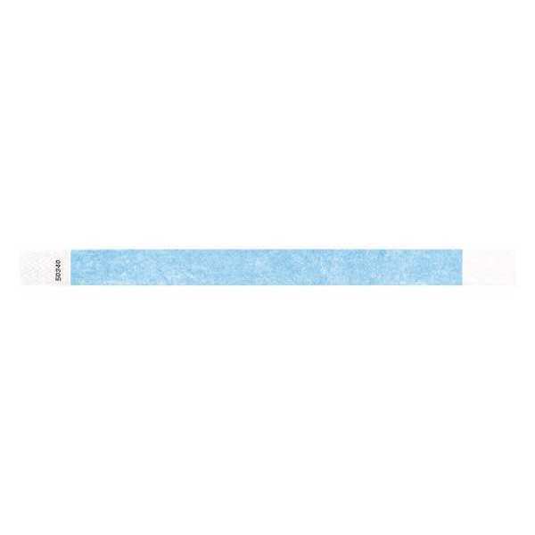 ID Wristband, Adhesive, Sky Blue, PK500