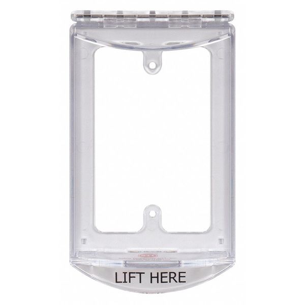 Clear Poly Surface Mount Protective Cover, 4-15/32 in. H