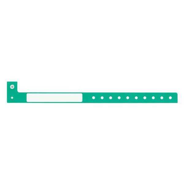 ID Wristband, L-Shaped, Green, PK500