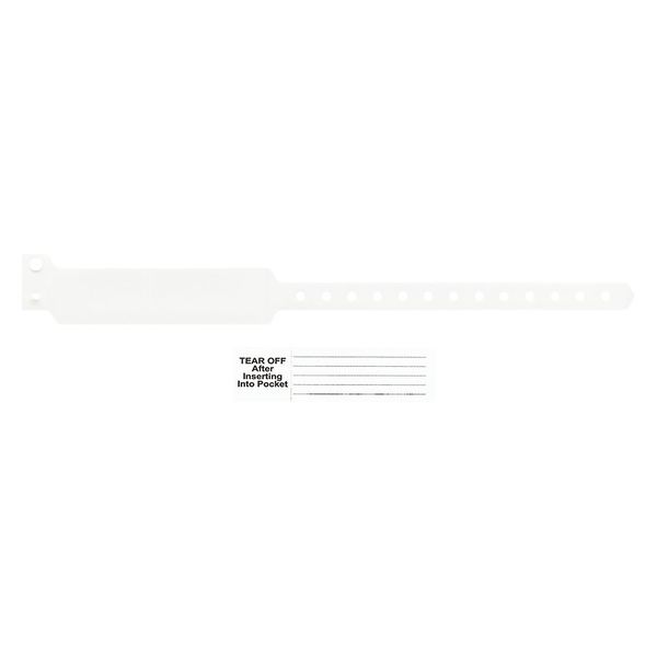 ID Wristband, Pocket, 11-7/8 in. L, PK500