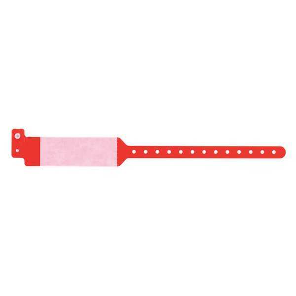 ID Wristband, Cover Seal, Red, PK500