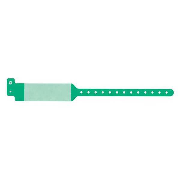 ID Wristband, Cover Seal, Green, PK500